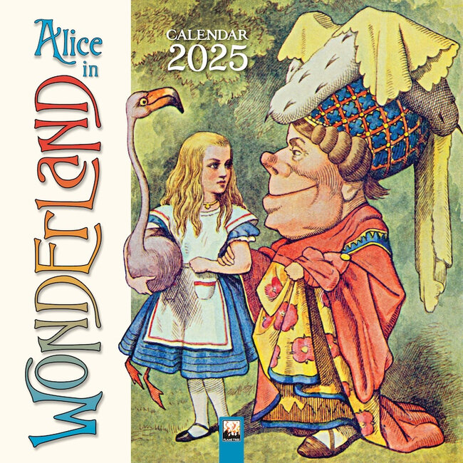 Flame Tree Alice in Wonderland Calendar 2025