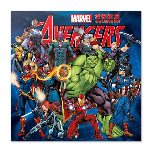 Calendario Marvel Avengers 2025