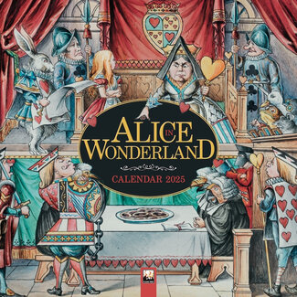 Flame Tree Alice in Wonderland Kalender 2025
