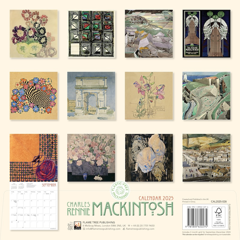 Buying Charles Rennie Mackintosh Calendar 2025? Quick and easy online
