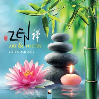 Flame Tree Calendrier Zen Art et Poésie 2025