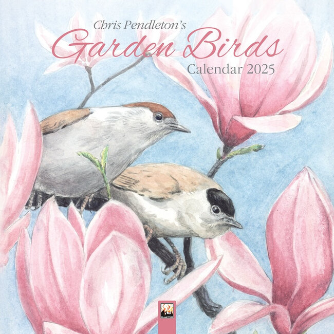 Flame Tree Calendario de aves de jardín 2025