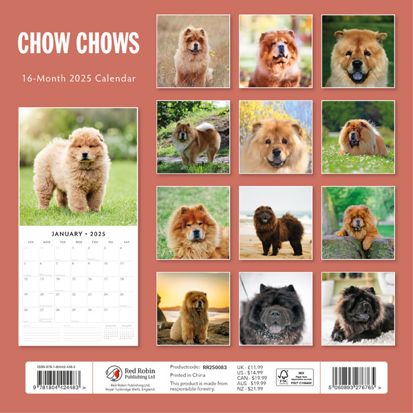 Buying Chow Chow Calendar 2025? Easily and quickly ordered online