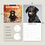 Labrador Retriever Calendrier noir 2025