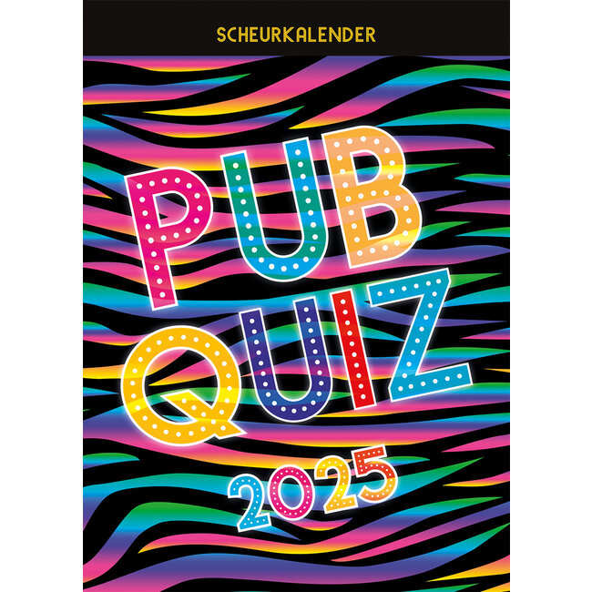 Pub quiz tear-off calendar 2025