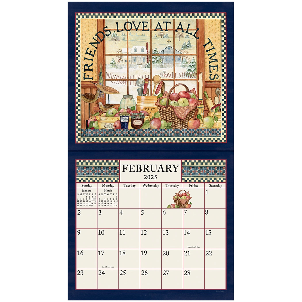 Buying Sampler Calendar 2025 Legacy Art Work by Ellen Stouffer