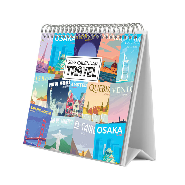 Reise-Tischkalender 2025
