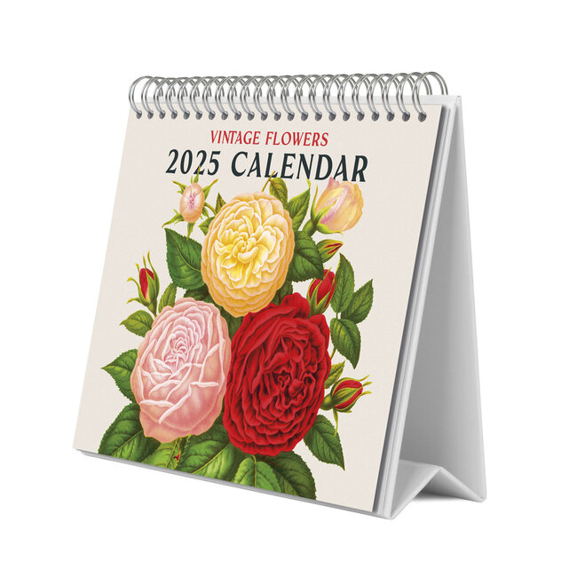 Vintage Blumen Kalender 2025