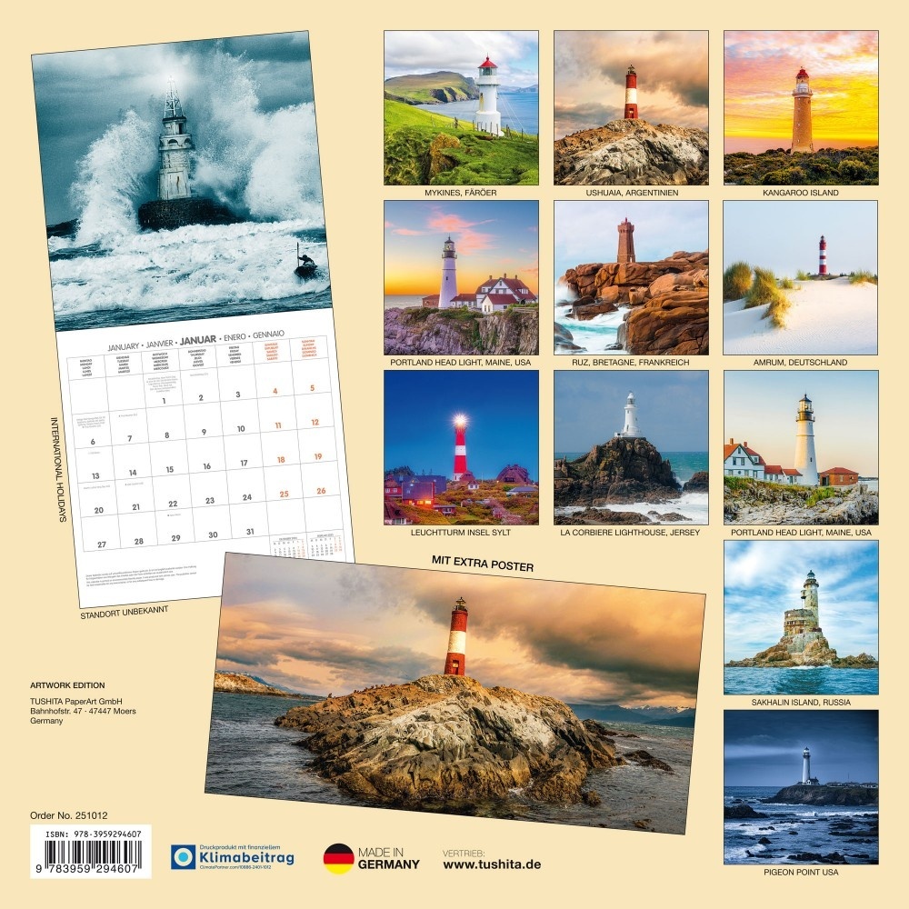 Leuchtturm-Kalender 2025 kaufen? Schnell und einfach online bestellen 