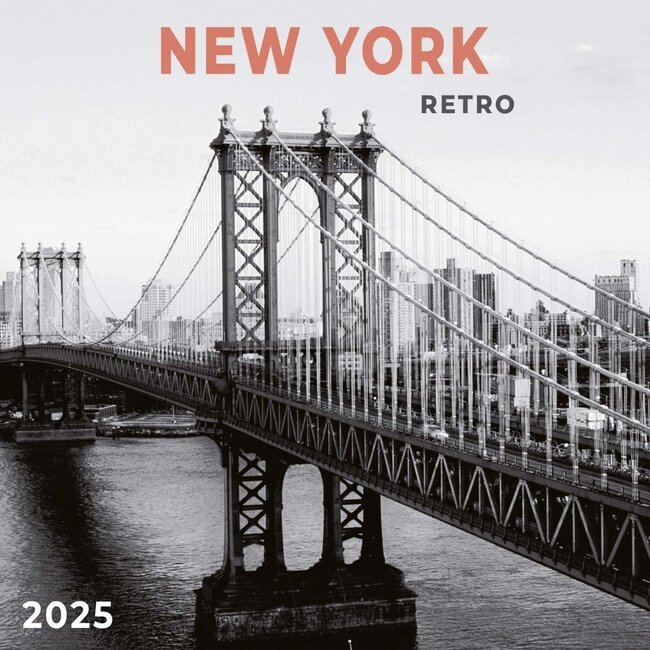 Tushita Calendario retro de Nueva York 2025