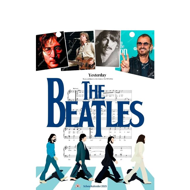 The Beatles tear-off calendar 2025