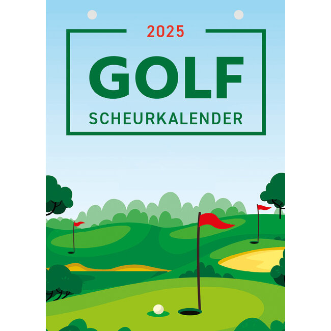 Golf tear-off calendar 2025