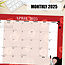 Betty Boop Desk Pad - Desk Calendar 2025 Narrow