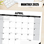 Basic Desk Pad Calendar 2025