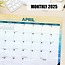 Beach Desk Pad - Desk Calendar 2025