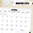 Strepen Desk Pad Kalender 2025