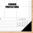 Stripes Desk Pad Calendar 2025