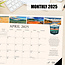 National Parks Desk Pad Calendar 2025 Narrow