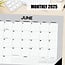 Stripes Desk Pad Calendar 2025 Narrow