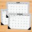 Strepen Desk Pad  Kalender 2025 Smal