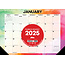 Calendario Rainbow 2025 Estrecho