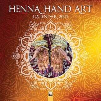 Flame Tree Henna Hand Art Kalender 2025