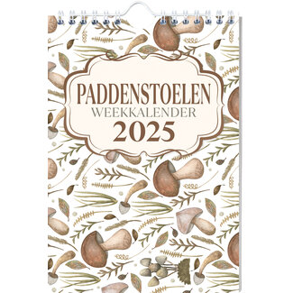 Inter-Stat Paddenstoelen Weekkalender 2025