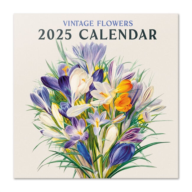 Vintage Bloemen Kalender 2025