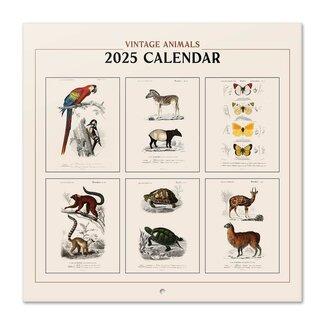 Grupo Calendrier vintage des animaux 2025