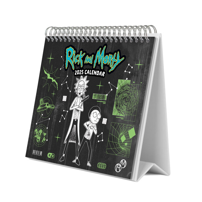 Rick and Morty Desk Calendar 2025