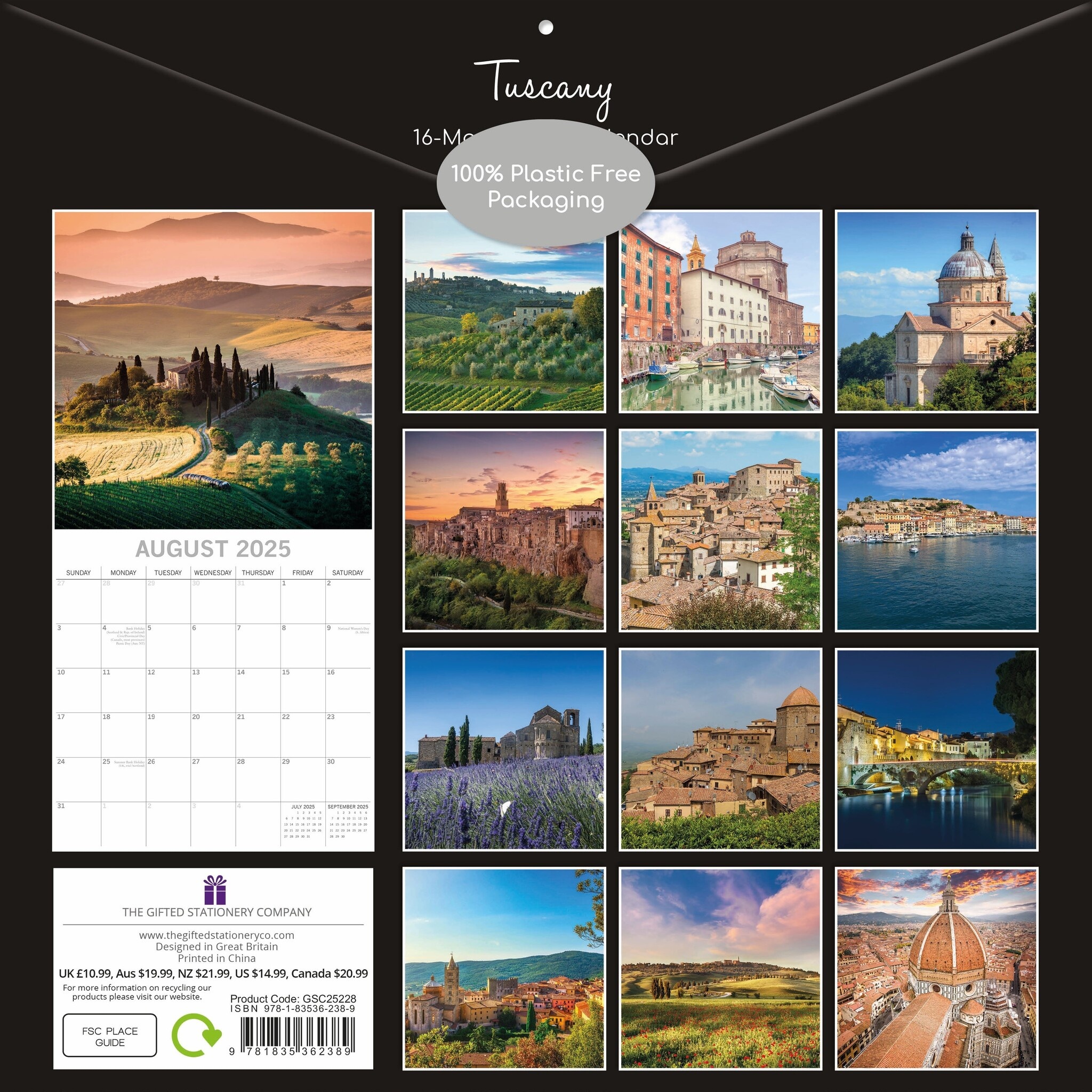 Buying Tuscany Calendar 2025 simply order online