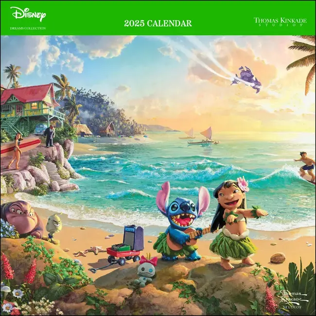 Thomas Kinkade Calendar 2025 Disney
