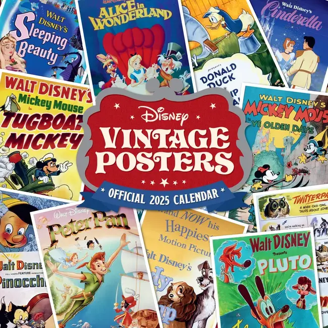 Danilo Disney Vintage Posters Calendar 2025