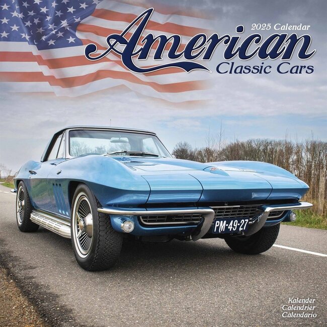 Avonside American Classic Cars Calendar 2025