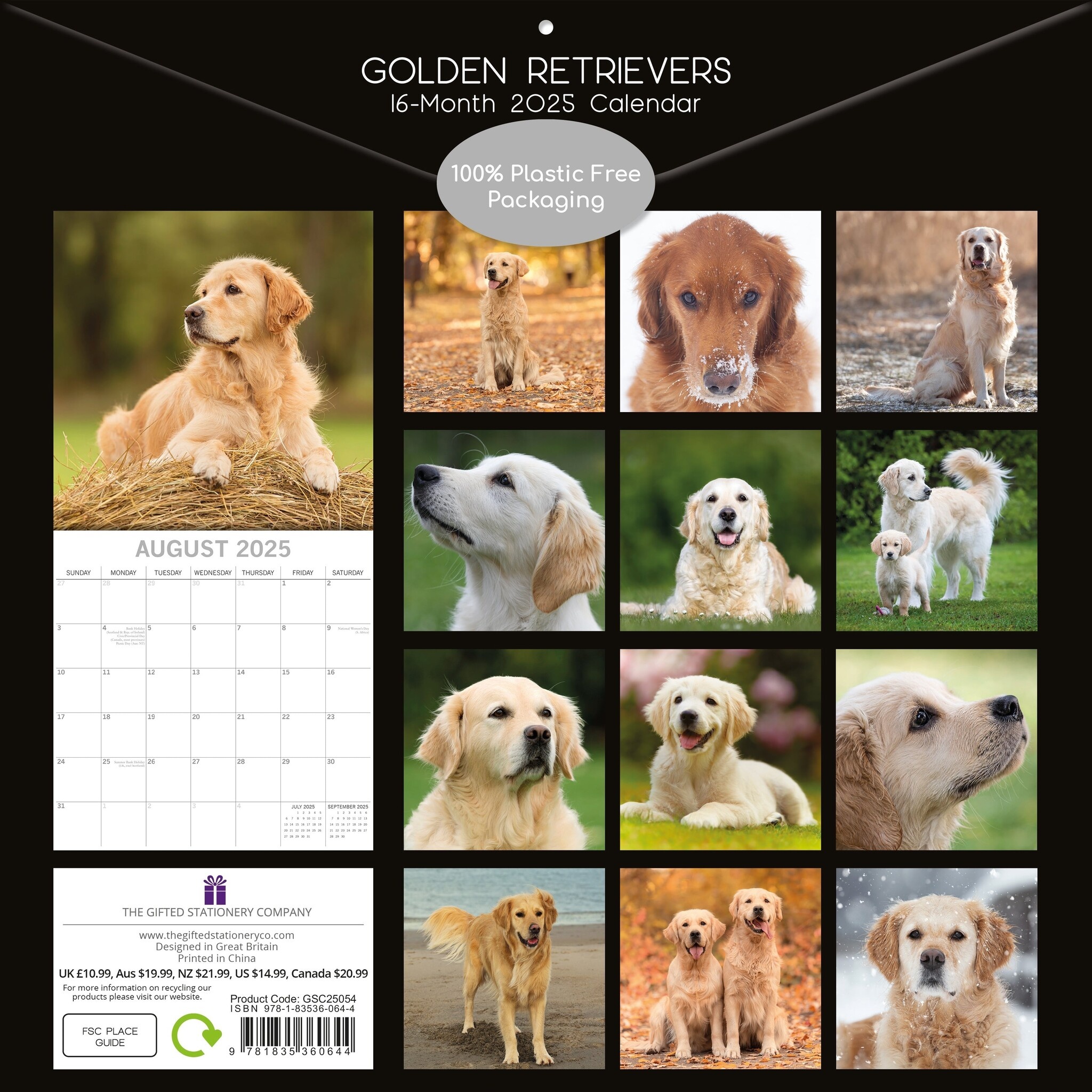 Acheter le calendrier Golden Retriever 2025 commander en ligne