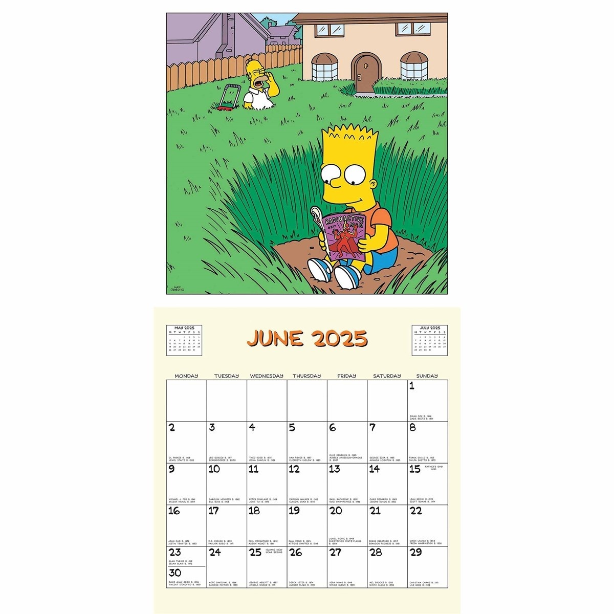 Acheter Calendrier Simpsons 2025 simplement commander en ligne