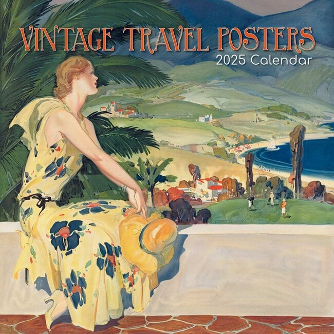 Vintage Travel Posters Calendar 2025
