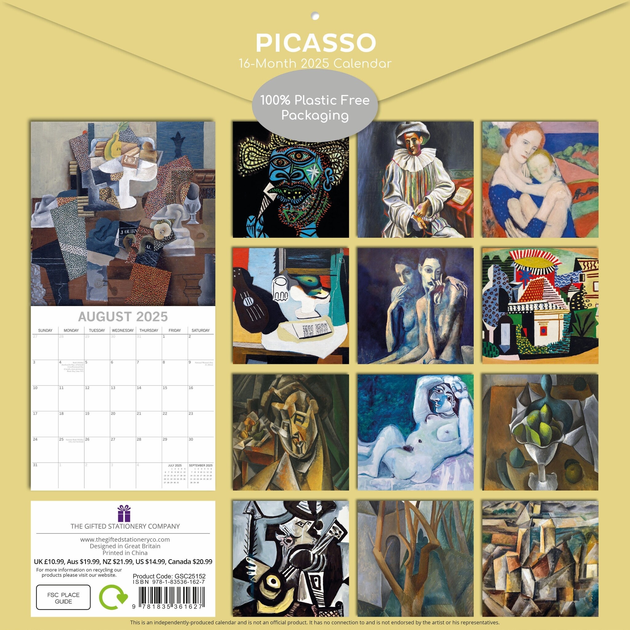 The Gifted Stationary Picasso Kalender 2025