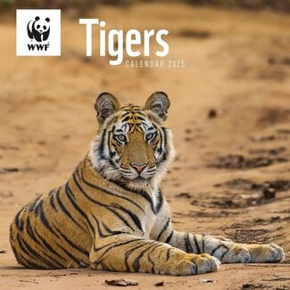 CarouselCalendars Calendrier WWF des tigres 2025