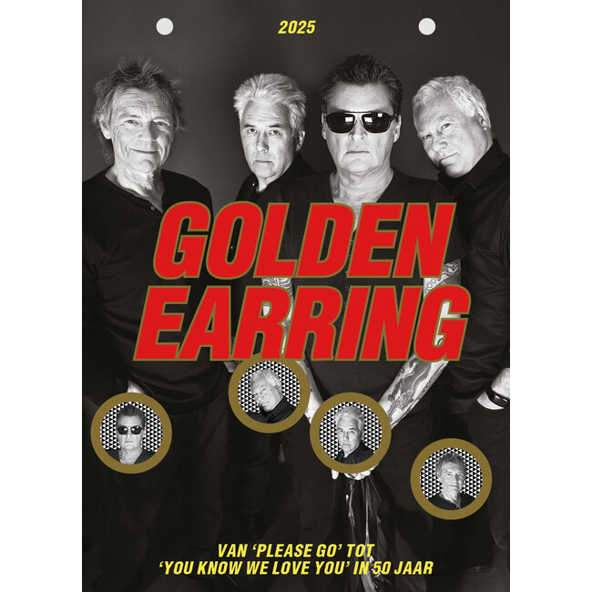 Golden Earring tear-off calendar 2025