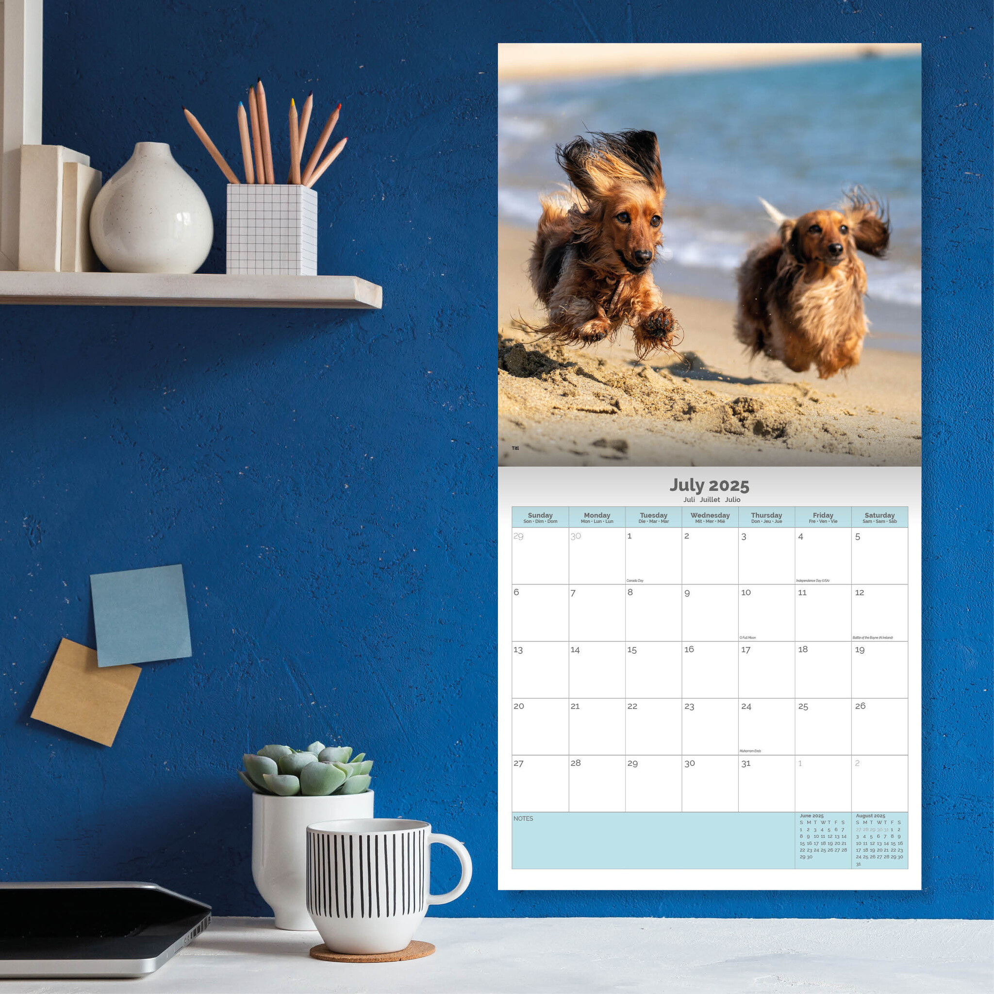 Calendrier De L'Avent Teckel 2025 - 24 Pendants Acrylique 2D | Décoration Noël Compte à Rebours | Cadeau Festif - 3