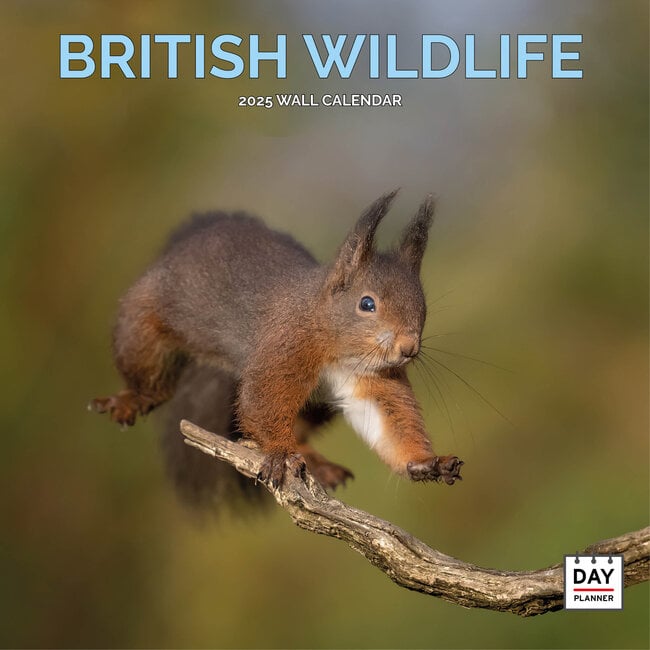 Dayplanner British Wildlife Kalender 2025
