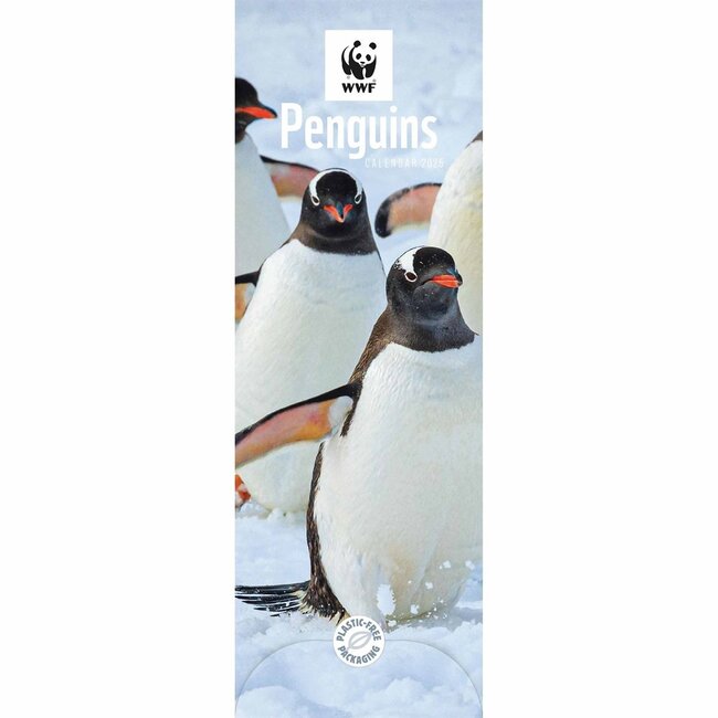 Calendario sottile WWF Pinguini 2025