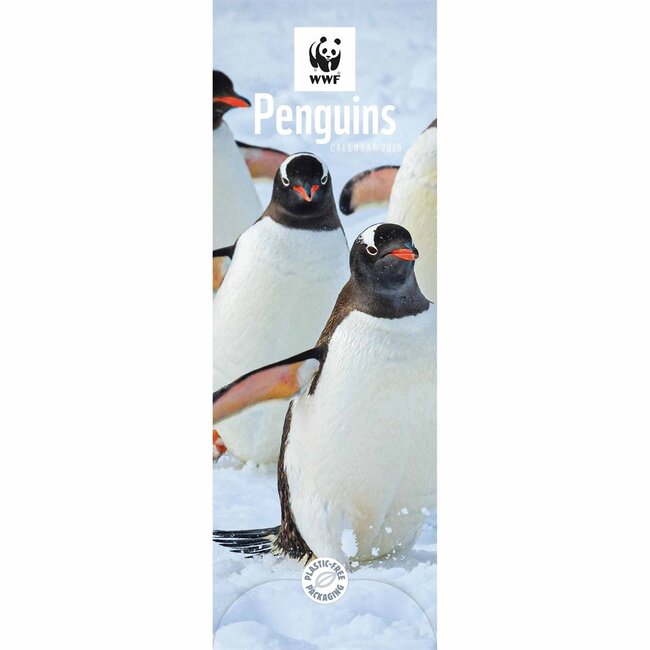 WWF Pinguïns Slimline Kalender 2025