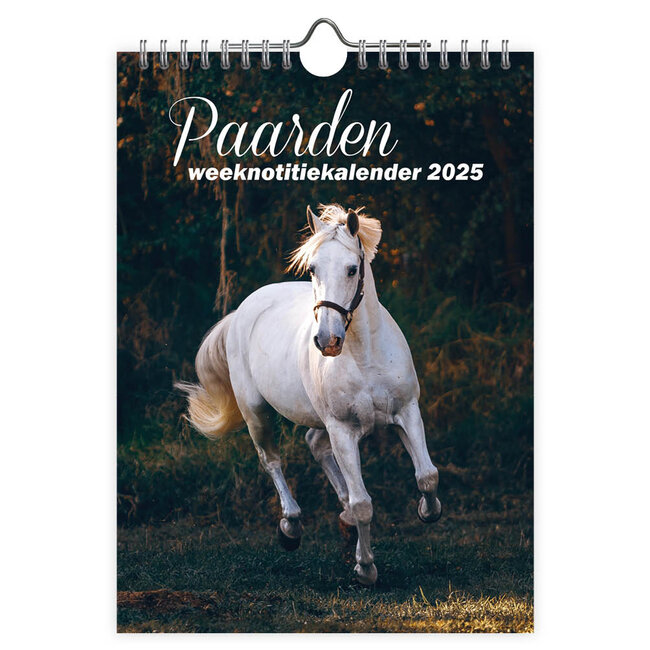 Paarden WEEKnotitiekalender 2025