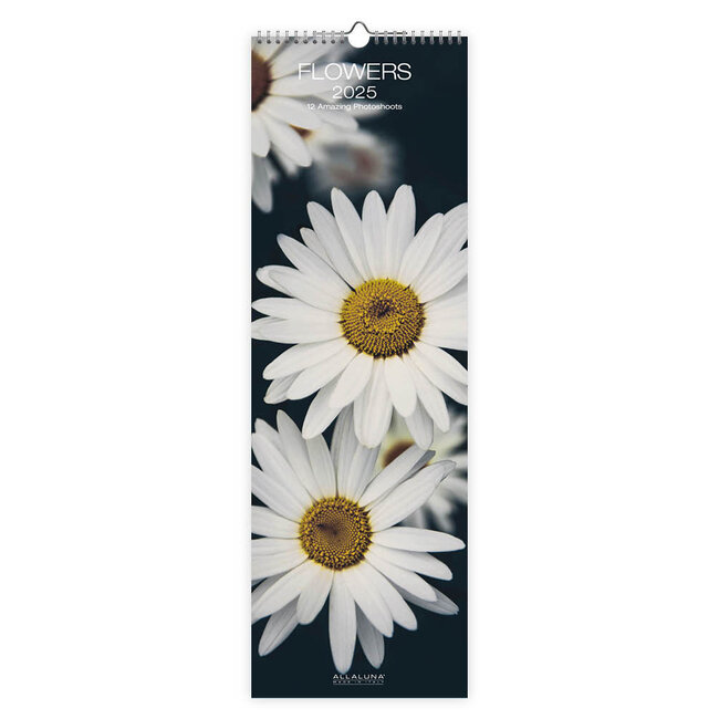 Calendrier Slimline Fleurs 2025