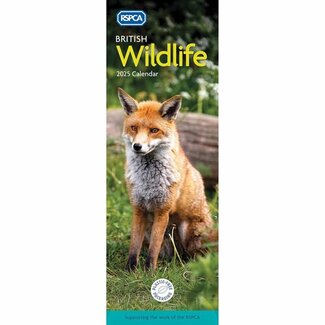 CarouselCalendars RSPCA, Britischer Wildlife Slim Kalender 2025