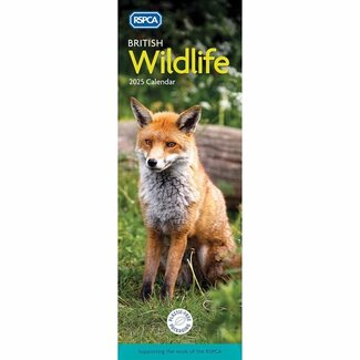 CarouselCalendars RSPCA, Britse Wildlife Slim Kalender 2025