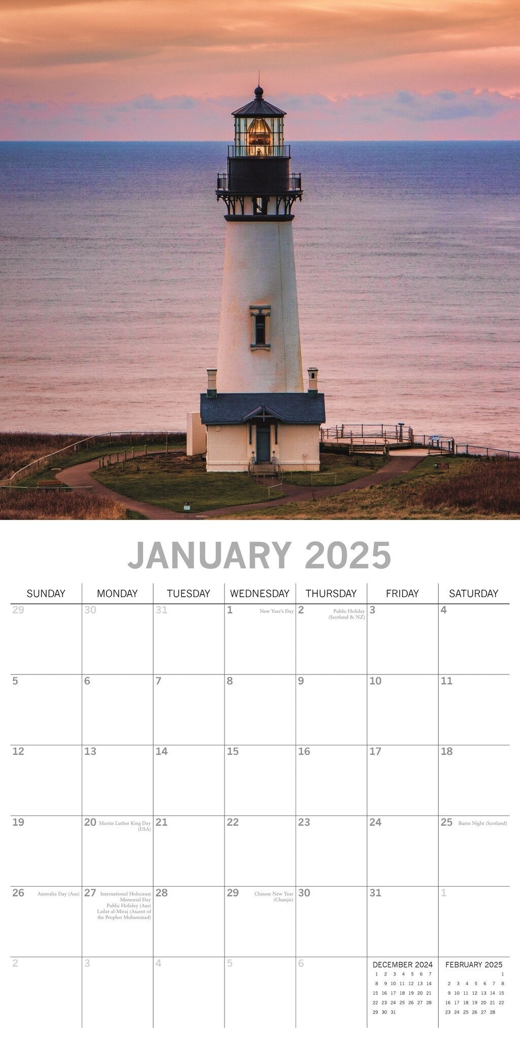 Buying Lighthouses Calendar 2025? Easily and quickly ordered online