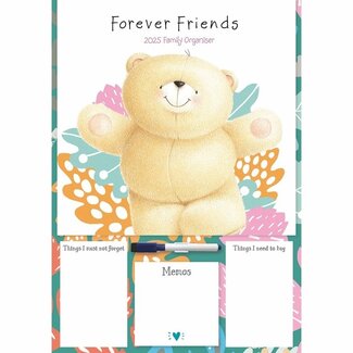 CarouselCalendars Forever Friends A3 Family Planner 2025